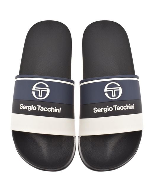 Sergio Tacchini Black Caspio Sliders for men