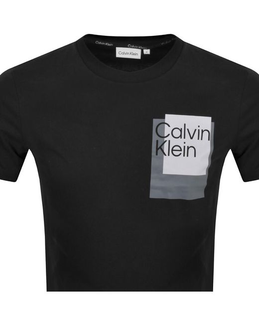 Black calvin klein best sale t shirt mens