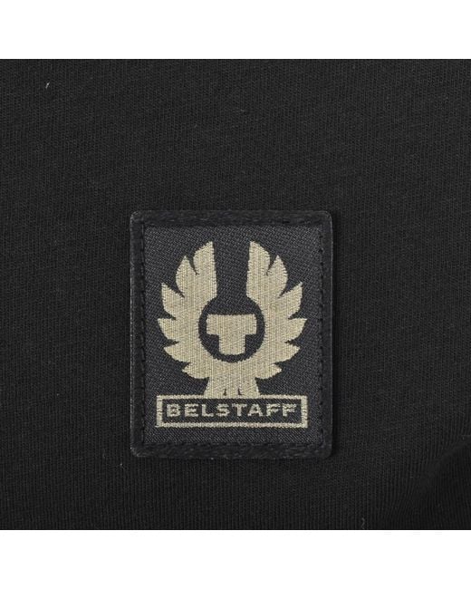 Belstaff Black Logo Long Sleeve T Shirt for men