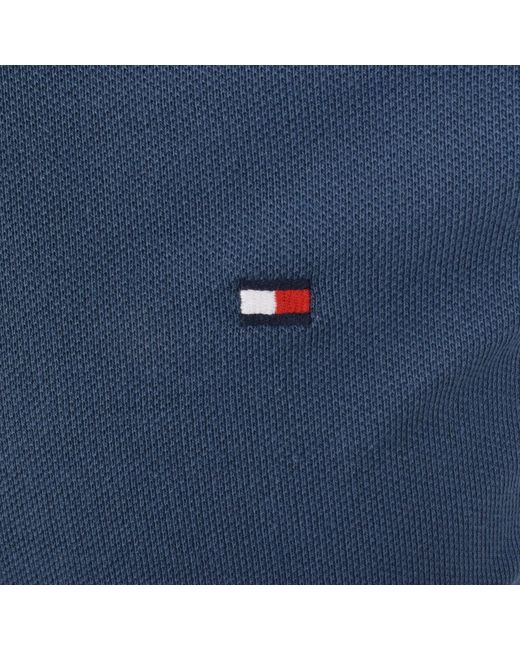 Tommy Hilfiger Blue Tipped Polo T Shirt for men