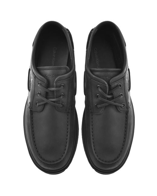 Calvin Klein Jeans Hybrid Boat Shoes in Black for Men Lyst UK