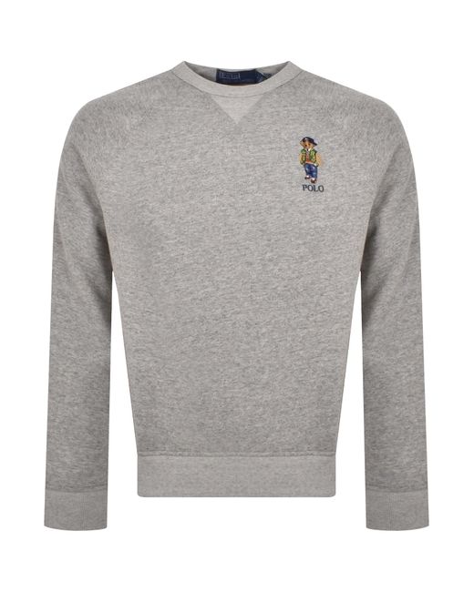 Ralph Lauren Gray Crew Neck Sweatshirt for men