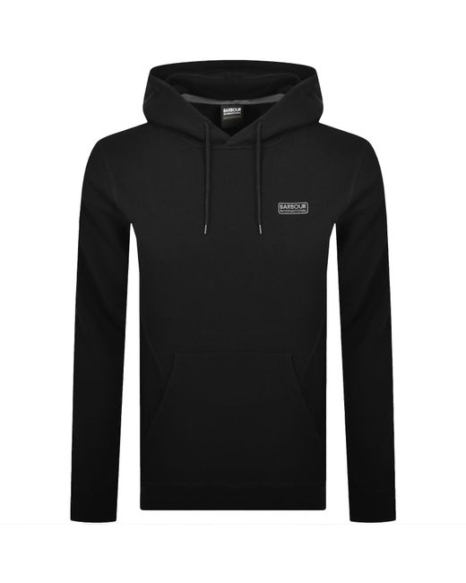Barbour Black Logo Hoodie for men