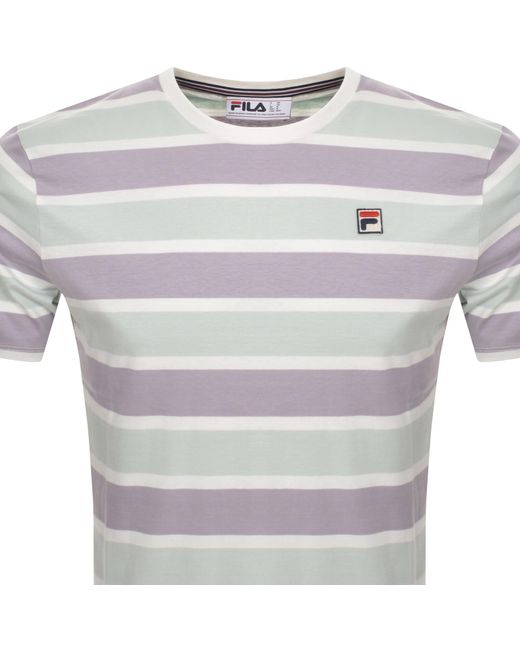 Fila Gray Yarn Dye Stripe T Shirt for men