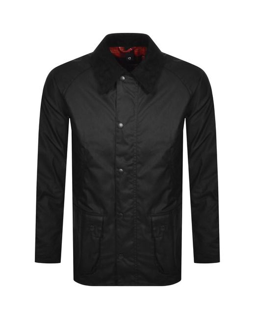 Barbour Black Ashby Wax Jacket for men