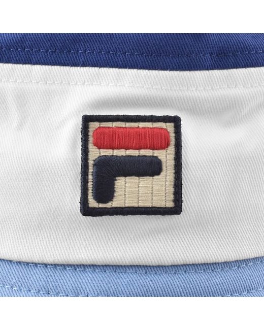 Fila Blue Fila Marco Tri Colour Bucket Hat for men