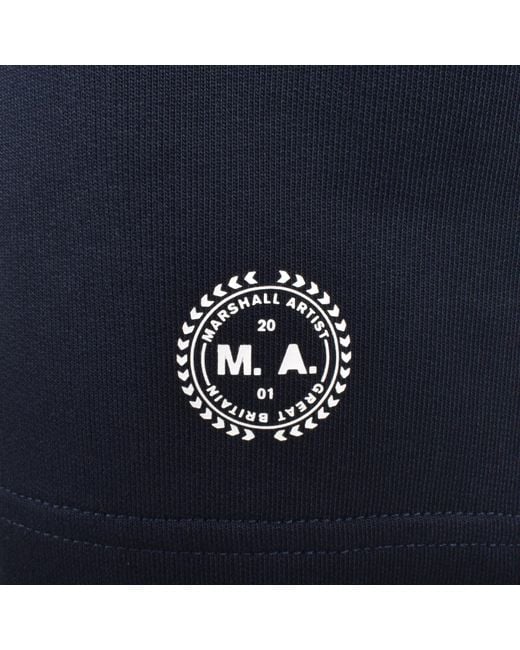 Marshall Artist Blue Delta Logo Shorts for men
