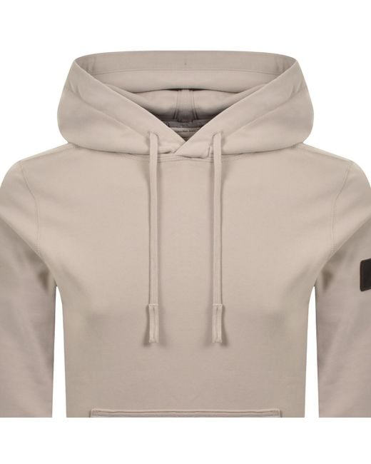 Calvin Klein Gray Jeans Badge Hoodie for men