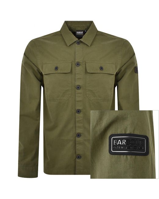 Barbour Green Arlo Overshirt for men