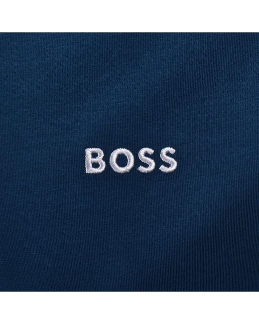 BOSS BUSINESS Blue Boss Mix And Match Full Zip Hoodie for men