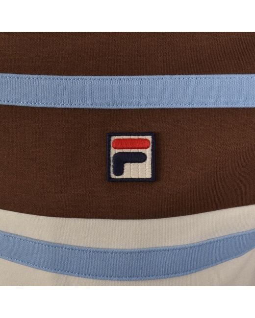 Fila Brown Fila Giovanni Zip Track Top for men