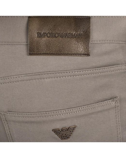 Armani Gray Emporio J06 Trousers for men