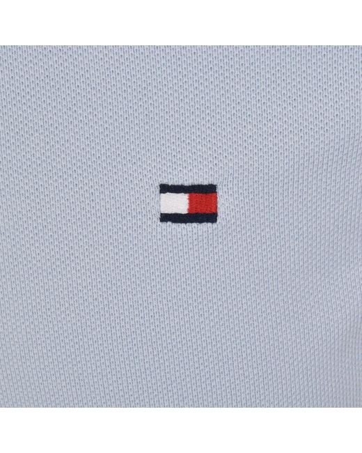 Tommy Hilfiger Blue Tipped Polo T Shirt for men