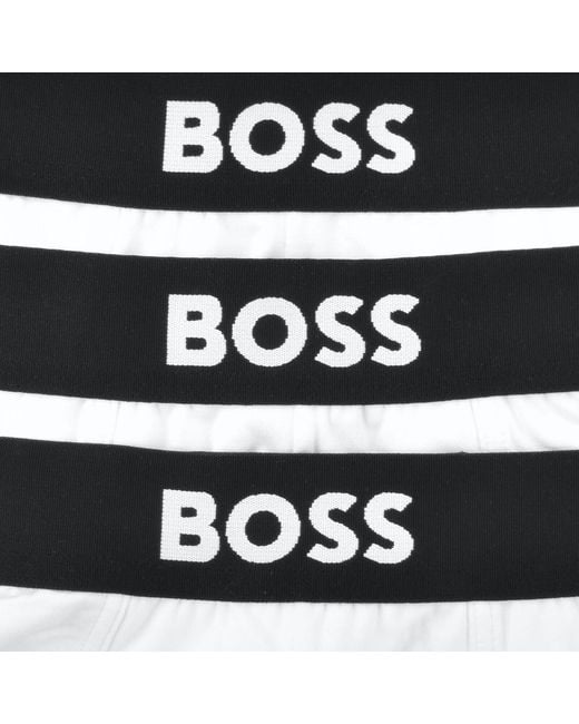 BOSS BUSINESS White Boss One 3 Pack Boxer Briefs for men