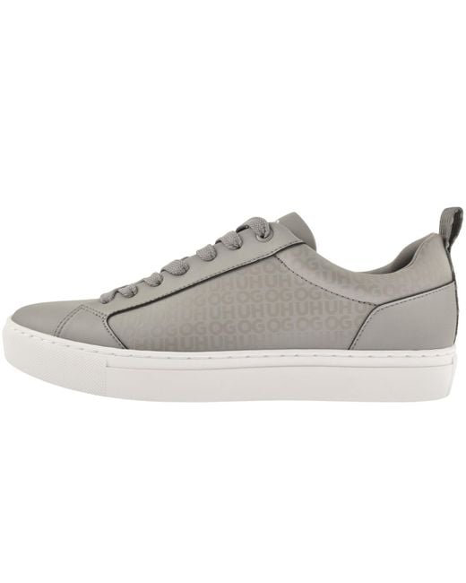 HUGO Gray Morrie Tennis Trainers Open for men