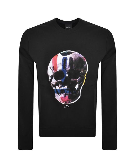 Paul Smith Black Skull Sweatshirt for men