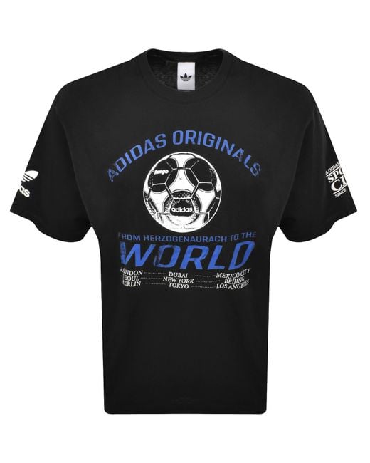 Adidas Originals Black 90S Ftbl T Shirt for men