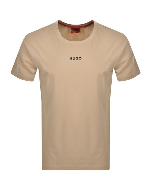 HUGO Natural Linked T Shirt for men