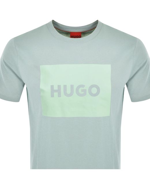 HUGO Blue Dulive Crew Neck T Shirt for men