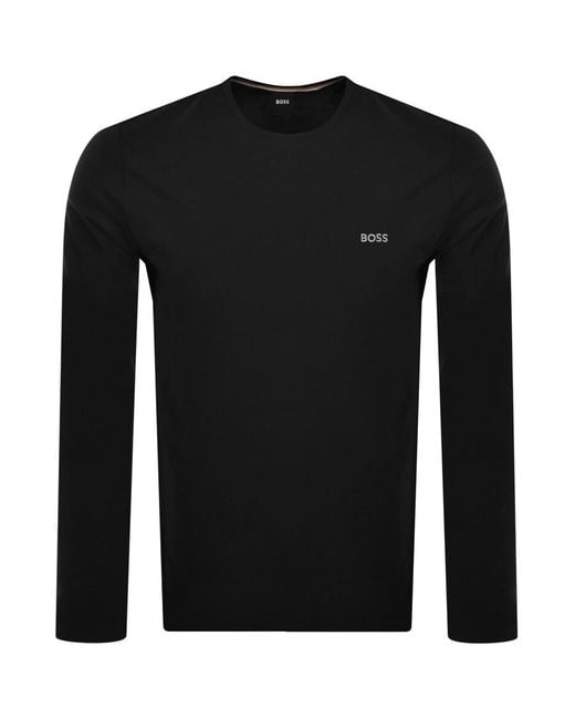 BOSS BUSINESS Black Boss Mix And Match Long Sleeve T Shirt for men