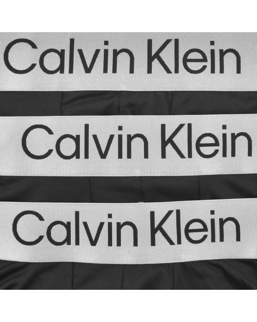 Calvin Klein Black Underwear 3 Pack Trunks for men