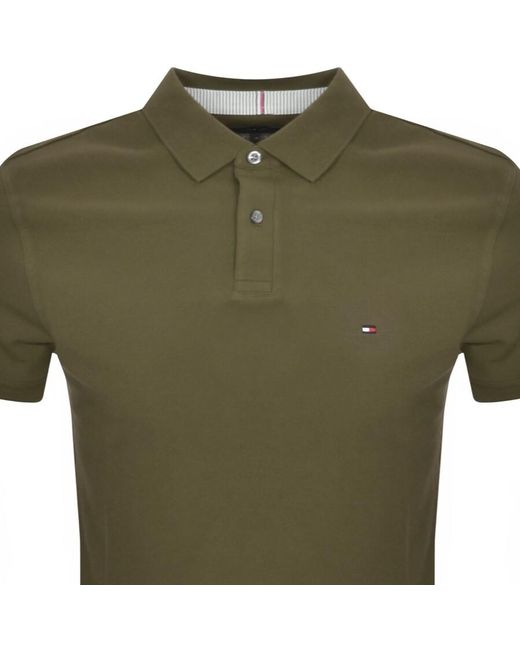 Tommy Hilfiger Green Regular Fit 1985 Polo T Shirt for men