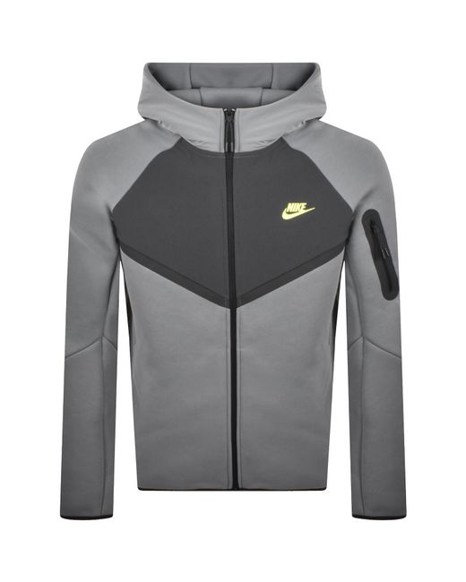 Nike Gray Fleece Windrunner Hoodie for men