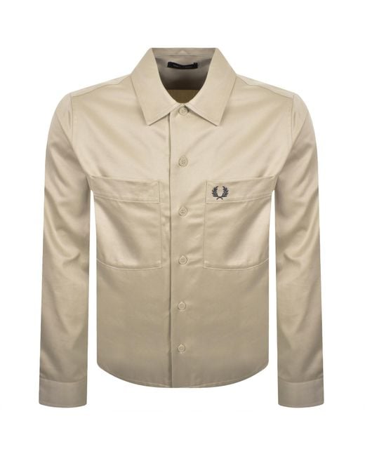 Fred Perry Natural Twill Overshirt for men