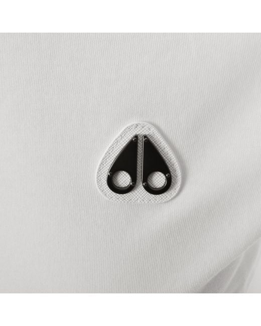 Moose Knuckles White Crescent T Shirt for men
