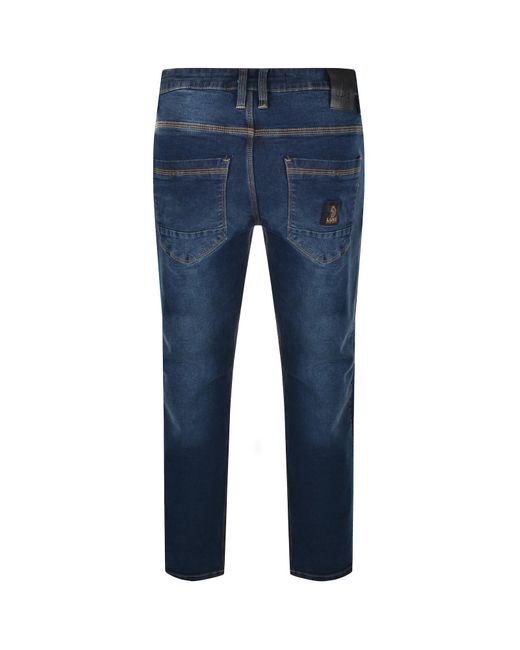 Luke 1977 Blue Dna Tapered Fit Jeans for men
