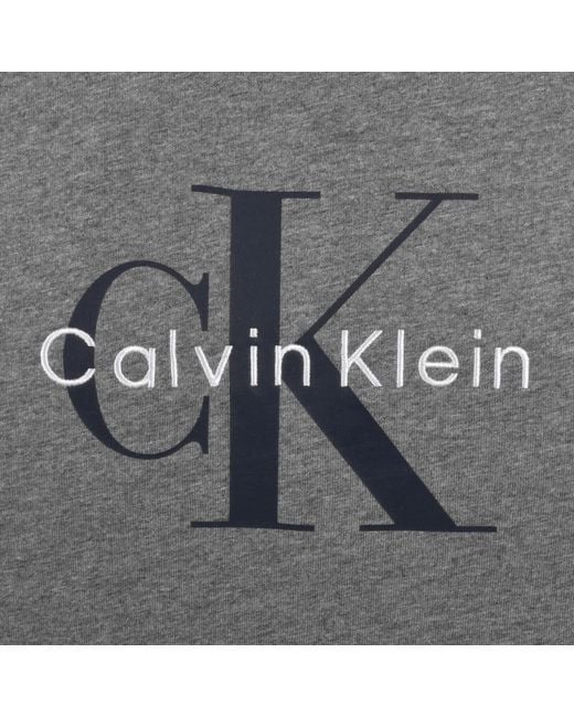Calvin Klein Gray Jeans Hero Monologo T Shirt for men