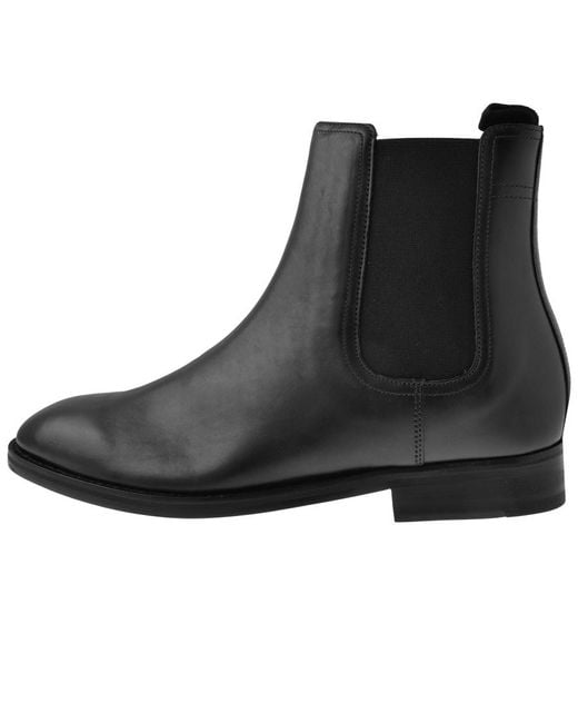 Ted Baker Black Maisonn Leather Boots for men