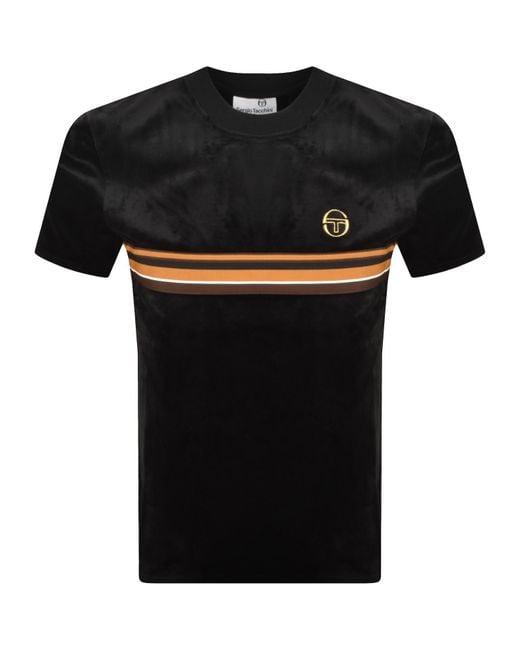 Sergio Tacchini Black Ayme T Shirt for men