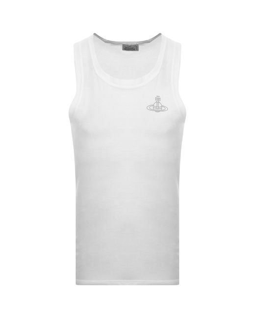 Vivienne Westwood White 3 Pack Vest T Shirts for men