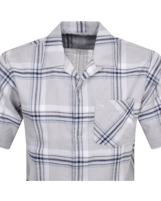 Carhartt Blue Mika Short Sleeve Shirt for men