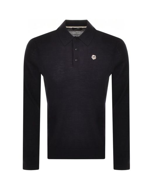 Ted Baker Wembley Long Sleeved Polo T Shirt in Black for Men | Lyst