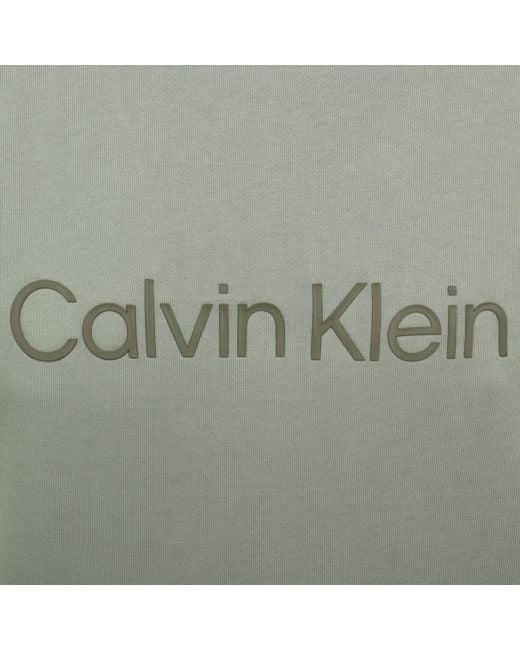 Calvin Klein Green Logo Hoodie Shadow for men