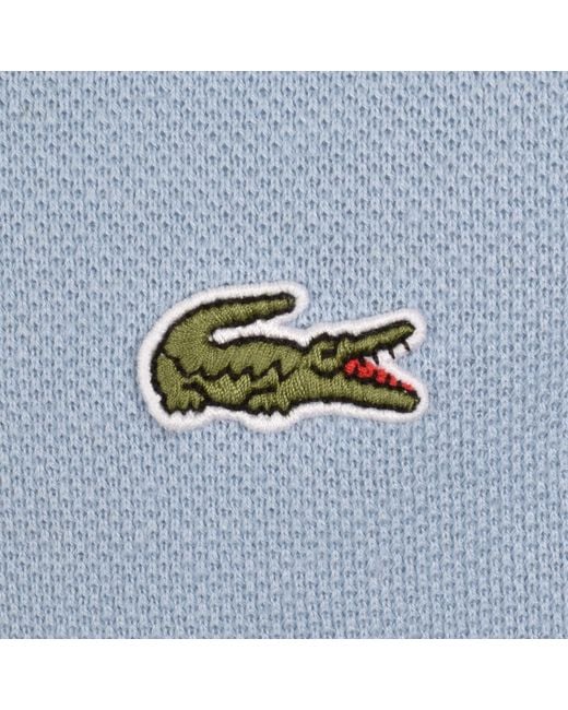 Lacoste Blue Crew Neck Pique T Shirt Light for men