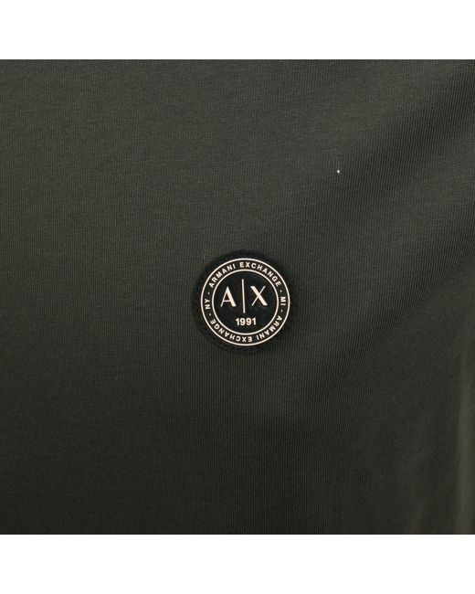 ARMANI EXCHANGE Green Regular Fit T Shirt Falcon for men
