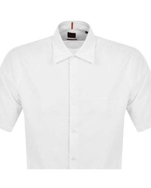 Boss White Boss Rash 2 Short Sleeved Shirt for men