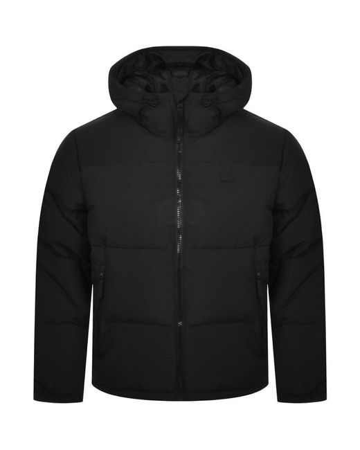 Lacoste Black Padded Logo Jacket for men