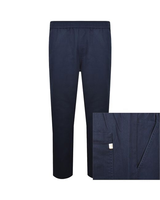 Farah Blue Farah Greenport Trousers for men