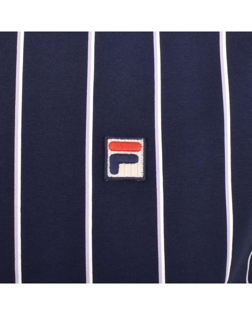 Fila Blue Pin Striped T Shirt for men