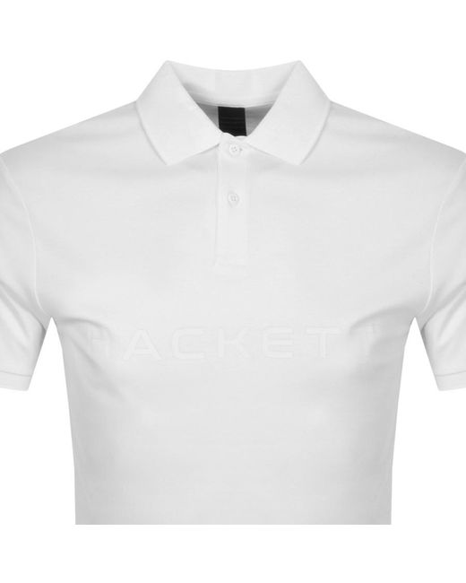 Hackett Heritage Polo T Shirt in White for Men | Lyst