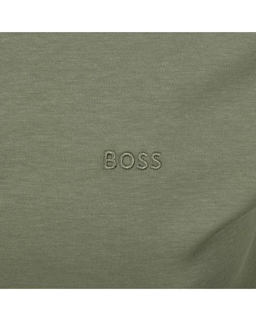 BOSS BUSINESS Green Boss Pado 30 Long Sleeved Polo T Shirt for men