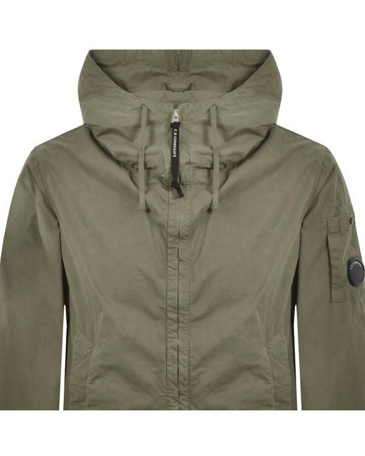 C P Company Green Cp Company Hooded Jacket Fallen Rock for men
