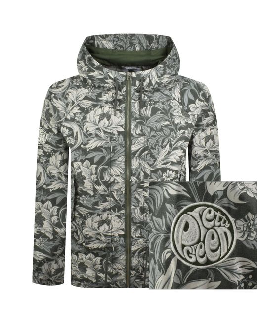 Pretty Green Gray Bostall Printed Jacket for men