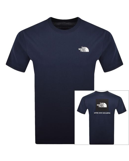 The North Face Blue Evolution Box T Shirt for men
