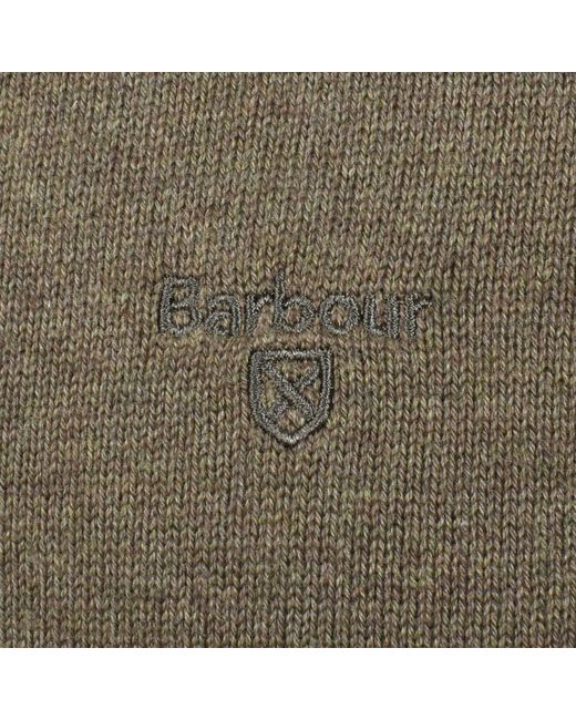 Barbour Green Avoch Half Zip Knitted Jumper for men