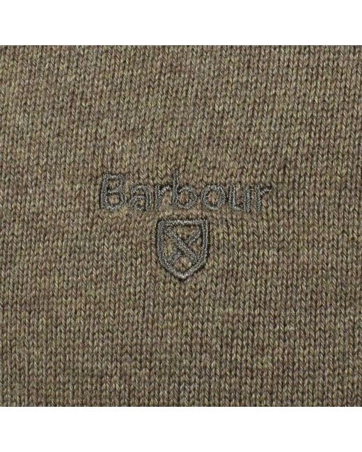 Barbour Green Avoch Half Zip Knitted Jumper for men